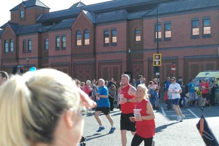 Photograph of Claire running